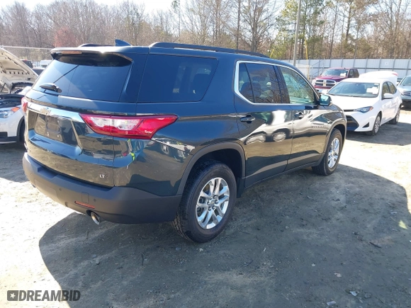 2020 Chevrolet Traverse LT Leather with VIN 1GNEVHKW0LJ230683, listed as a IAAI auction lot 41578045 with 112,847 mi miles. Bid and sale history available at carsss.com. Image 4.