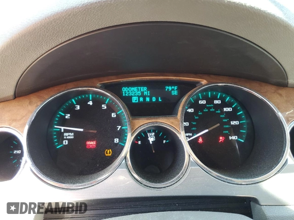 2012 Buick Enclave Leather with VIN 5GAKRCED8CJ235693, listed as a Copart auction lot 55089775 with 123,235 mi miles and Clean Title. Bid and sale history available at carsss.com. Image 9.