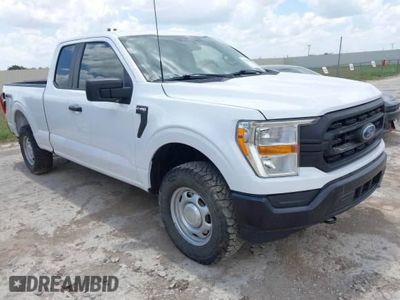 2021 Ford F-150 XL with VIN 1FTEX1EP1MKE18218, listed as a IAAI auction lot 42705266 with 83,041 mi miles and . Bid and sale history available at DreamBid. Image 1.