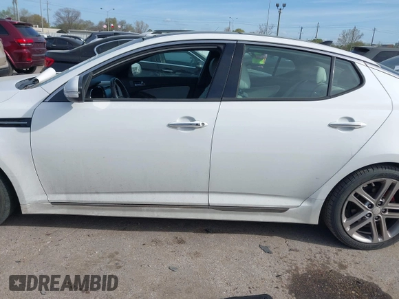 2013 Kia Optima SX with VIN 5XXGR4A62DG233168, listed as a IAAI auction lot 41820220 with 153,526 mi miles. Bid and sale history available at carsss.com. Image 14.