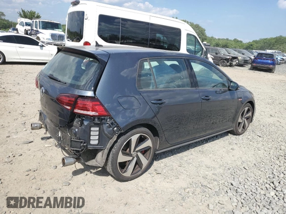 2019 Volkswagen Golf GTI S with VIN 3VW6T7AU4KM021622, listed as a Copart auction lot 58735964 with 51,341 mi miles and Salvage Title. Bid and sale history available at carsss.com. Image 3.