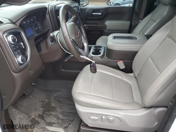 2019 GMC Sierra 1500 SLT with VIN 1GTU9DED6KZ167889, listed as a Copart auction lot 43217965 with 47,417 mi miles and Salvage Title. Bid and sale history available at carsss.com. Image 7.