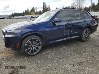 2022 BMW X3 sDrive30i with VIN 5UX43DP02N9L66680, listed as a Copart auction lot 52217535 with 0 mi miles and Salvage Title. Bid and sale history available at carsss.com. Image 1.