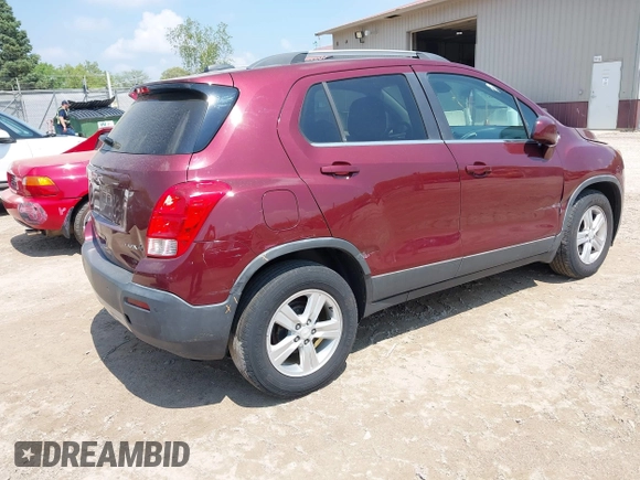 2016 Chevrolet Trax LT z VIN 3GNCJLSB9GL152213, wystawiony jako IAAI lot #42264657 z przebiegiem 126 710 mil mil oraz . Historia ofert i sprzedaży dostępna na DreamBid. Obrazek 4.