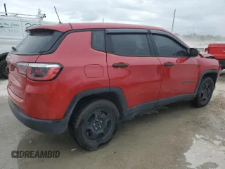 2018 Jeep Compass Sport with VIN 3C4NJCAB6JT409466, listed as a Copart auction lot 54982045 with 81,985 mi miles and Salvage title. Bid and sale history available at DreamBid. Image 3.