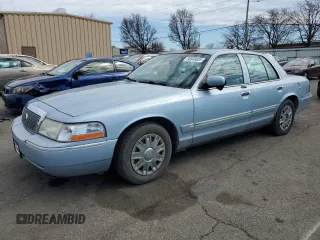 2005 Mercury Grand Marquis GS with VIN 2MEFM74W25X624329, listed as a Copart auction lot 50945805 with 140,717 mi miles and Clean Title. Bid and sale history available at DreamBid. Image 1.