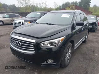 2013 Infiniti JX35 z VIN 5N1AL0MM2DC326276, wystawiony jako IAAI lot #42224710 z przebiegiem 106 508 mil mil oraz . Historia ofert i sprzedaży dostępna na DreamBid. Obrazek 2.