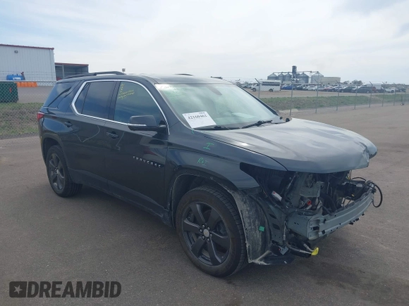 2020 Chevrolet Traverse LT with VIN 1GNEVHKW1LJ215299, listed as a IAAI auction lot 42160462 with 123,297 mi miles and . Bid and sale history available at DreamBid. Image 1.