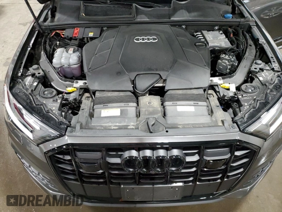 2023 Audi Q7 Premium Plus with VIN WA1LXBF70PD002417, listed as a Copart auction lot 50189695 with 29,754 mi miles and Salvage title. Bid and sale history available at DreamBid. Image 13.