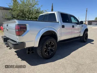 2014 Ford F-150 SVT Raptor with VIN 1FTFW1R67EFC35912, listed as a Copart auction lot 55183265 with 187,461 mi miles and Salvage Title. Bid and sale history available at carsss.com. Image 4.