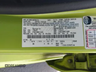 2011 Ford Fiesta SE z VIN 3FADP4BJ3BM181711, wystawiony jako IAAI lot #42492104 z przebiegiem 102 667 mil mil oraz . Historia ofert i sprzedaży dostępna na DreamBid. Obrazek 9.