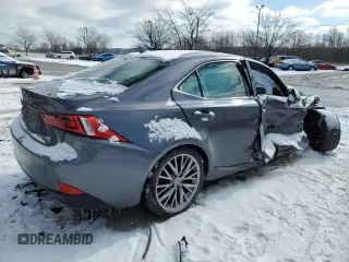 2014 Lexus IS 250 with VIN JTHCF1D22E5007375, listed as a Copart auction lot 45572515 with 16,865 mi miles and Salvage Title. Bid and sale history available at DreamBid. Image 3.