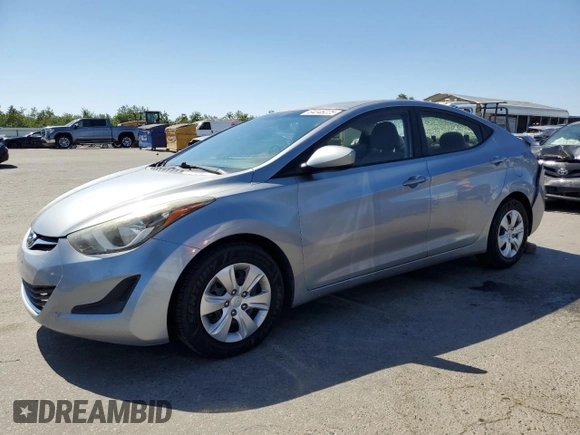 2016 Hyundai Elantra SE with VIN 5NPDH4AE8GH691786, listed as a Copart auction lot 64046225 with 143,154 mi miles and Salvage title. Bid and sale history available at DreamBid. Image 1.