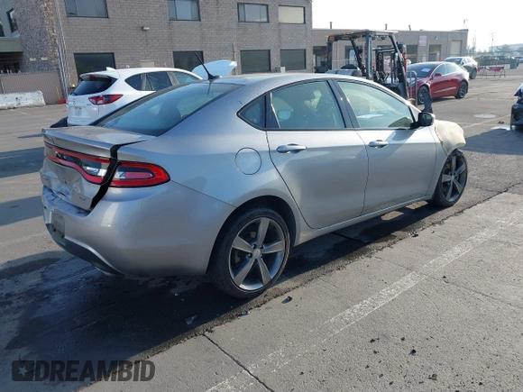 2015 Dodge Dart GT with VIN 1C3CDFEB1FD182117, listed as a IAAI auction lot 41066972 with Not Provided miles and . Bid and sale history available at carsss.com. Image 4.
