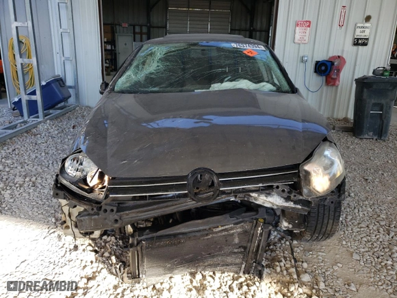 2010 Volkswagen Golf with VIN WVWDA7AJ6AW241929, listed as a Copart auction lot 76374394 with NaN miles and Salvage Title. Bid and sale history available at carsss.com. Image 5.