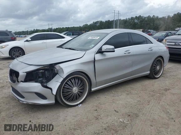 2017 Mercedes-Benz CLA with VIN WDDSJ4EB6HN455737, listed as a Copart auction lot 51609415 with 171,320 mi miles and Salvage Title. Bid and sale history available at carsss.com. Image 1.