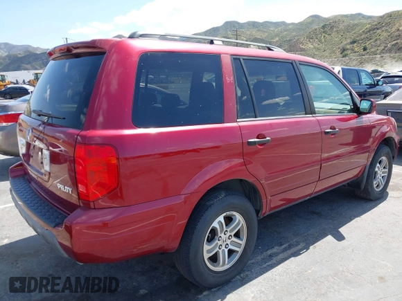 2005 Honda Pilot EX with VIN 2HKYF18495H526930, listed as a IAAI auction lot 41902628 with 128,055 mi miles. Bid and sale history available at carsss.com. Image 4.