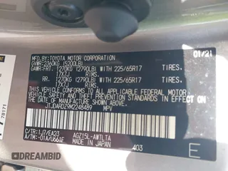 2021 Lexus NX 300 с VIN JTJDARDZ9M2248489, выставлен на аукционе IAAI как лот 42338925 с пробегом 39 436 миль миль и . История ставок и продаж доступна на DreamBid. Изображение 9.