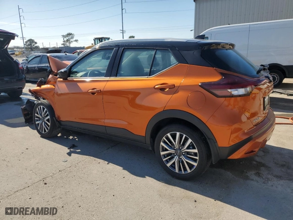 2024 Nissan Kicks SV with VIN 3N1CP5CV1RL510129, listed as a Copart auction lot 47381945 with 14,862 mi miles and Salvage Title. Bid and sale history available at carsss.com. Image 2.