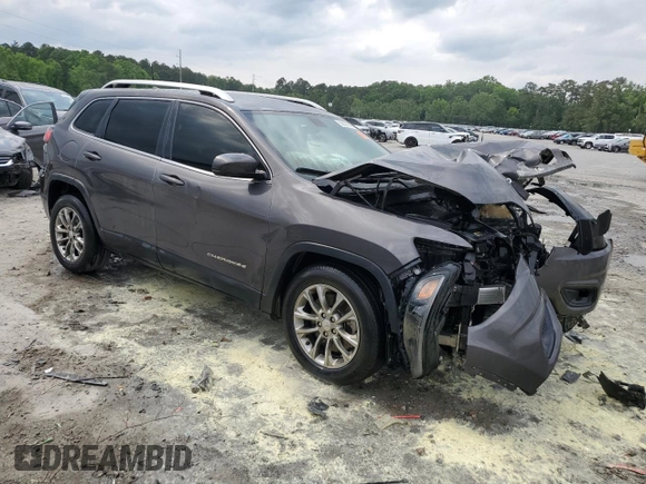 2020 Jeep Cherokee Latitude Plus with VIN 1C4PJLLB2LD528551, listed as a Copart auction lot 53190595 with 89,188 mi miles and Salvage title. Bid and sale history available at DreamBid. Image 4.
