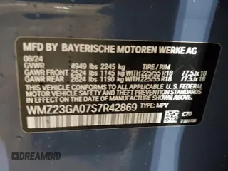 2025 MINI Countryman S z VIN WMZ23GA07S7R42869, wystawiony jako Copart lot #60282695 z przebiegiem 5 456 mil mil oraz Szkoda całkowita • Salvage title. Historia ofert i sprzedaży dostępna na DreamBid. Obrazek 13.