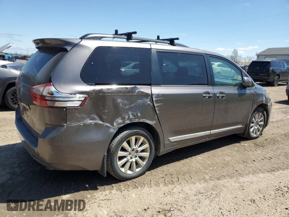 2015 Toyota Sienna Limited z VIN 5TDDK3DCXFS114353, wystawiony jako Copart lot #54853855 z przebiegiem 162 633 mil mil oraz Tytuł czysty. Historia ofert i sprzedaży dostępna na DreamBid. Obrazek 3.