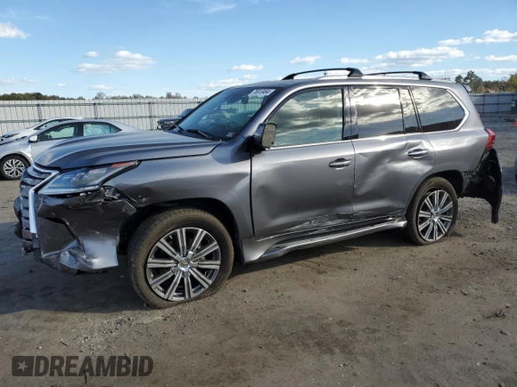 2017 Lexus LX with VIN JTJHY7AX9H4232274, listed as a Copart auction lot 75813464 with 51,256 mi miles and Salvage Title. Bid and sale history available at carsss.com. Image 1.