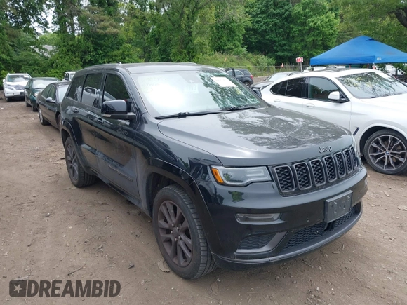 2019 Jeep Grand Cherokee High Altitude with VIN 1C4RJFCG6KC834369, listed as a IAAI auction lot 42327471 with 53,650 mi miles and . Bid and sale history available at DreamBid. Image 1.