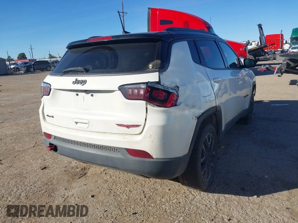 2019 Jeep Compass Trailhawk with VIN 3C4NJDDB4KT748018, listed as a IAAI auction lot 40916087 with 96,755 mi miles and . Bid and sale history available at carsss.com. Image 16.