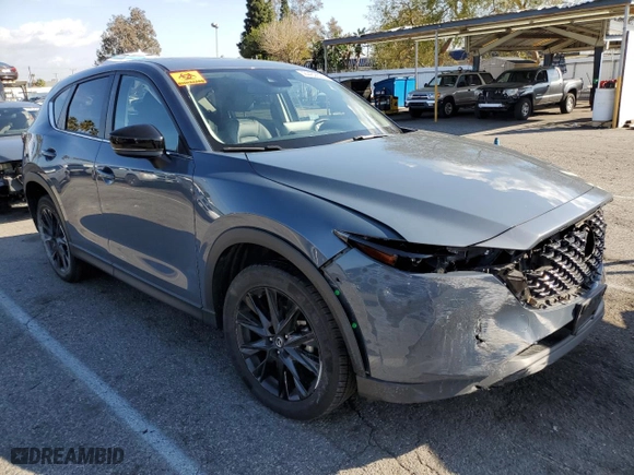 2024 Mazda CX-5 2.5 S Carbon Edition with VIN JM3KFBCM8R0350997, listed as a Copart auction lot 44432625 with 56,568 mi miles and Salvage Title. Bid and sale history available at carsss.com. Image 4.