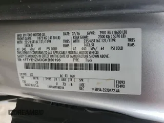 2016 Ford Transit Cargo with VIN 1FTYE1ZM3GKB50196, listed as a Copart auction lot 81117844 with 149,103 mi miles and Salvage Title. Bid and sale history available at carsss.com. Image 13.