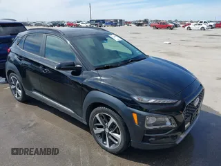 2018 Hyundai Kona Limited with VIN KM8K33A58JU078785, listed as a IAAI auction lot 41808445 with 58,738 mi miles. Bid and sale history available at carsss.com. Image 1.