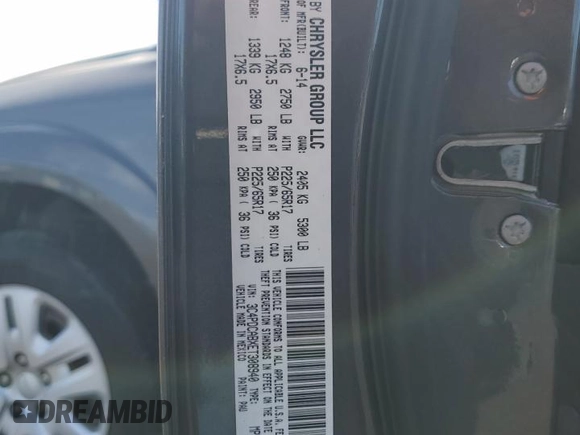 2014 Dodge Journey SE with VIN 3C4PDCABXET308940, listed as a Copart auction lot 52049255 with 119,955 mi miles and Salvage Title. Bid and sale history available at carsss.com. Image 13.