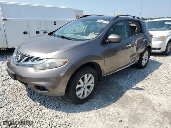 2012 Nissan Murano SL with VIN JN8AZ1MW8CW239445, listed as a Copart auction lot 69388134 with 159,399 mi miles and Salvage Title. Bid and sale history available at carsss.com. Image 1.