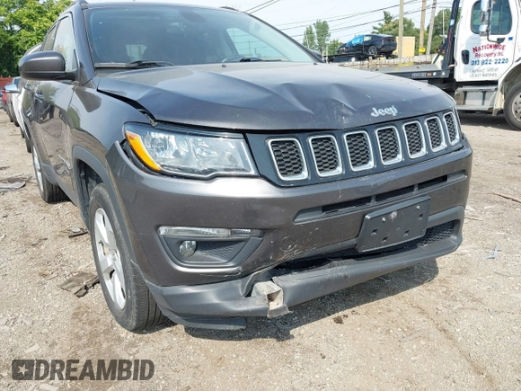 2017 Jeep Compass Latitude with VIN 3C4NJDBBXHT666385, listed as a IAAI auction lot 40236415 with 110,643 mi miles and . Bid and sale history available at carsss.com. Image 6.
