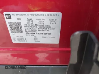 2024 Chevrolet Blazer RS z VIN 3GNKBKRS1RS219856, wystawiony jako IAAI lot #41646667 z przebiegiem 11 947 mil mil oraz . Historia ofert i sprzedaży dostępna na DreamBid. Obrazek 9.