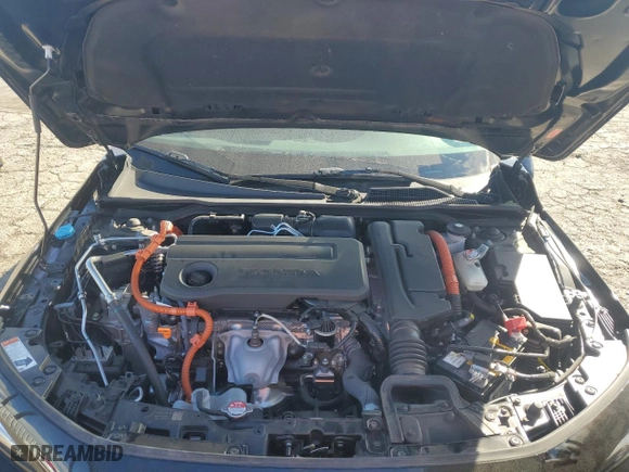 2025 Honda Civic Sedan Hybrid Sport with VIN 2HGFE4F86SH301081, listed as a Copart auction lot 47089745 with 25,836 mi miles and Salvage Title. Bid and sale history available at carsss.com. Image 11.