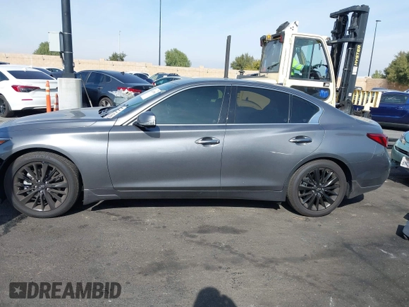 2024 Infiniti Q50 Luxe with VIN JN1EV7BP4RM601527, listed as a IAAI auction lot 41479566 with 1,588 mi miles and . Bid and sale history available at DreamBid. Image 15.