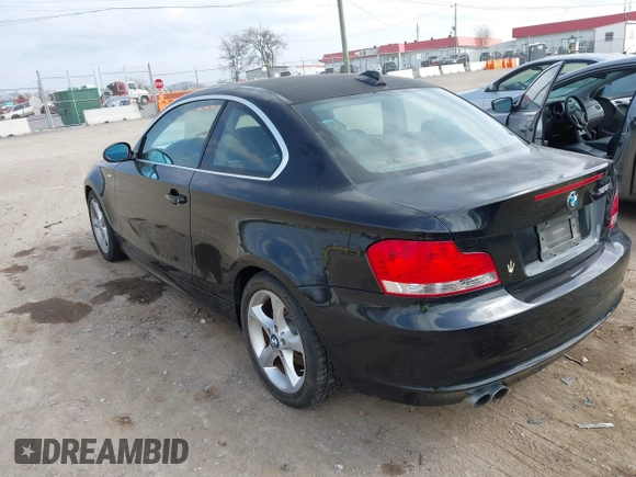2009 BMW 1 Series 128i with VIN WBAUP73559VF07103, listed as a IAAI auction lot 41777559 with 125,316 mi miles and . Bid and sale history available at carsss.com. Image 3.