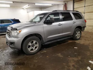 2011 Toyota Sequoia SR5 with VIN 5TDBY5G16BS048406, listed as a Copart auction lot 46434295 with 136,739 mi miles and Salvage Title. Bid and sale history available at carsss.com. Image 1.
