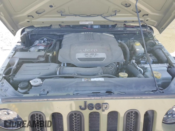 2013 Jeep Wrangler Sport with VIN 1C4AJWAG3DL649487, listed as a Copart auction lot 52568285 with 106,644 mi miles and Salvage title. Bid and sale history available at DreamBid. Image 12.