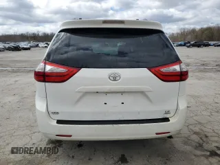 2016 Toyota Sienna LE with VIN 5TDJK3DC3GS131175, listed as a Copart auction lot 52520595 with 107,001 mi miles and Salvage Title. Bid and sale history available at carsss.com. Image 6.