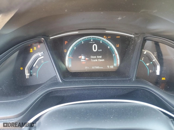 2019 Honda Civic Sedan LX with VIN 2HGFC2F60KH562263, listed as a Copart auction lot 48353885 with 27,880 mi miles and Salvage Title. Bid and sale history available at carsss.com. Image 9.