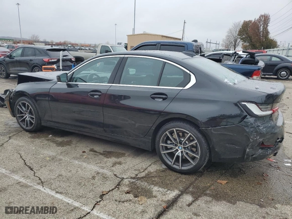 2021 BMW 3 Series 330i xDrive with VIN 3MW5R7J0XM8B60382, listed as a Copart auction lot 82113014 with 54,597 mi miles and Salvage Title. Bid and sale history available at carsss.com. Image 2.