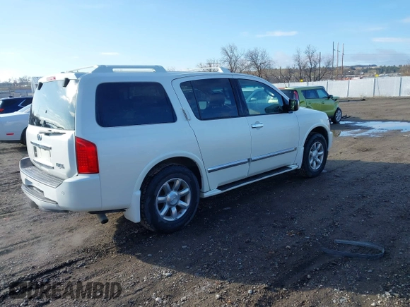 2007 Infiniti QX56 with VIN 5N3AA08CX7N802572, listed as a IAAI auction lot 41898307 with 202,221 mi miles. Bid and sale history available at carsss.com. Image 4.