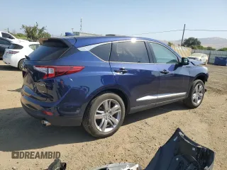 2019 Acura RDX Advance with VIN 5J8TC2H72KL030606, listed as a Copart auction lot 59848905 with 27,123 mi miles and Salvage title. Bid and sale history available at DreamBid. Image 3.