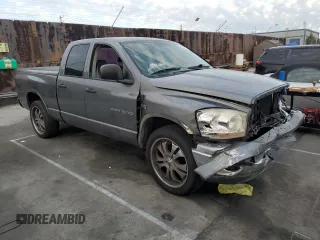2006 Dodge 1500 SLT with VIN 1D7HA18256S568470, listed as a Copart auction lot 47492545 with 107,676 mi miles and Salvage Title. Bid and sale history available at carsss.com. Image 4.