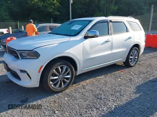 2021 Dodge Durango Citadel with VIN 1C4RDJEG7MC853118, listed as a IAAI auction lot 42622475 with 49,386 mi miles and . Bid and sale history available at DreamBid. Image 2.