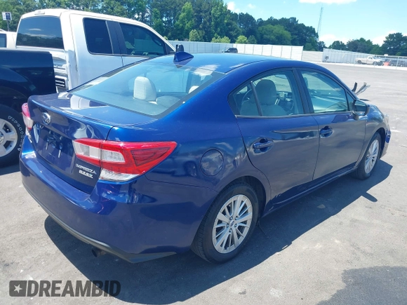 2017 Subaru Impreza Premium with VIN 4S3GKAB64H3621204, listed as a IAAI auction lot 42313988 with 126,626 mi miles and . Bid and sale history available at DreamBid. Image 4.