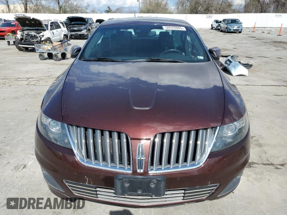 2012 Lincoln MKS EcoBoost with VIN 1LNHL9FT0CG800031, listed as a Copart auction lot 50520885 with 101,080 mi miles and Salvage title. Bid and sale history available at DreamBid. Image 5.